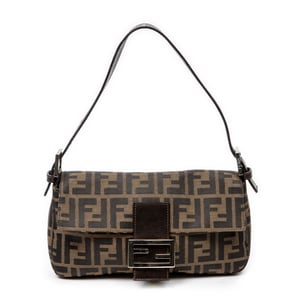 Fendi Baguette  en  caqui Lienzo