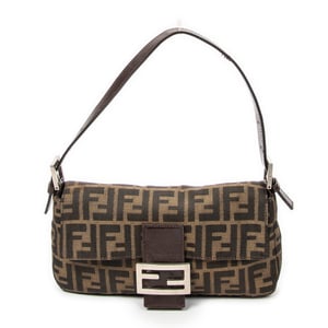Fendi Baguette  en  Tan Lienzo