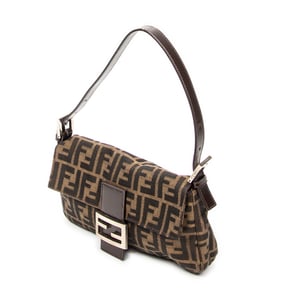 Fendi Baguette  en  marrón Lienzo