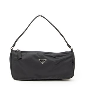 Prada Vintage Rectangular Pochette  en  negro Lienzo