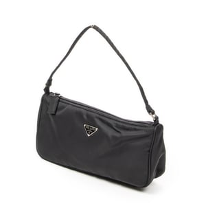 Prada Vintage Rectangular Pochette  en  negro Lienzo