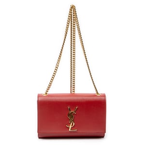 Yves Saint Laurent Small Kate  en  Red Cuero de ternero