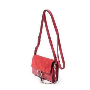 Chloé Mini Faye  en  Red Cuero de ternero