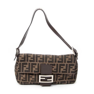 Fendi Baguette  en  marrón Lienzo