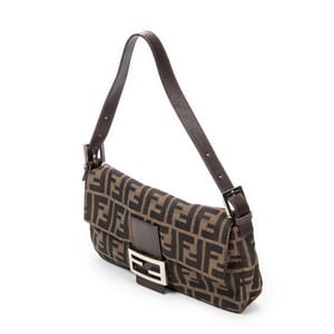 Fendi Baguette  en  marrón Lienzo