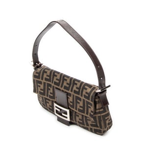 Fendi Baguette  en  caqui Lienzo
