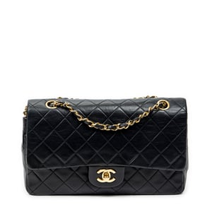 Chanel Classic Double Flap 26 en  negro Cuero de ternero