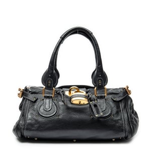 Chloé Paddington  en  negro Cuero de ternero