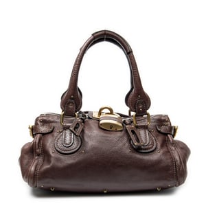 Chloé Paddington  en  marrón Cuero de ternero