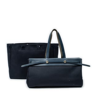 Hermès Herbag Cabas MM en  Marina Lienzo