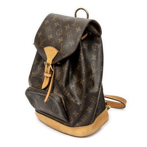 Louis Vuitton Montsouris MM en  marrón Lienzo recubierto