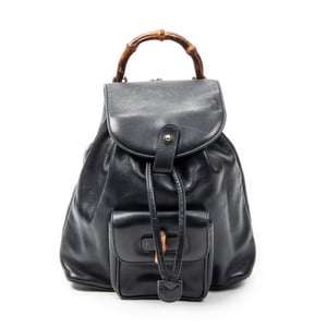 Gucci Mini Bamboo Backpack  en  Marina Cuero de ternero