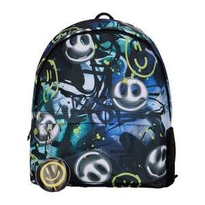 Mochila para Niños Multi Visionaria con Estampado de Graffiti | Mochila Escolar de 18L con Compartimento para Laptop