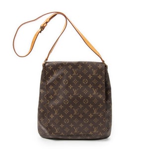 Louis Vuitton Musette  en  marrón Lienzo recubierto