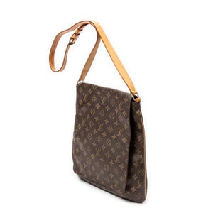 Louis Vuitton Musette  en  marrón Lienzo recubierto