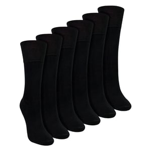Paquete de 6 Calcetines de Bambú para Damas Sin Elasticidad Suaves Transpirables para Uso Diario