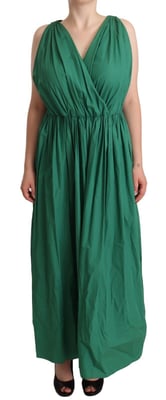 Vestido Maxi Sin Mangas De V Cuello Dolce Gabbana