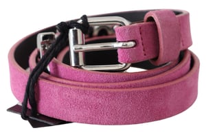 Cinturón de Cintura con Hebilla de Metal Cromado Rosa Plateada Just Cavalli