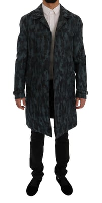 Abrigo de manga larga con estampado de camuflaje