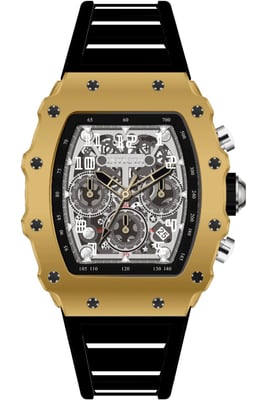 INVICTA Racing 69698 Reloj de Hombre - Movimiento de Cuarzo - Acrílico con Esfera Plateada - 43 mm