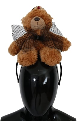 Diadema de Osito de Peluche Dorado con Cristales de Dolce & Gabbana