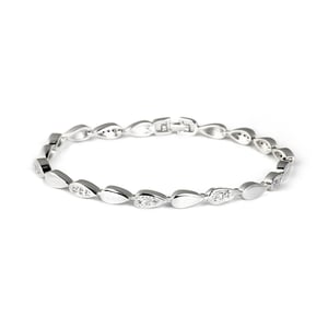 Luxenter Pulsera de Circonita Brillante acabado en rodio - Tanal