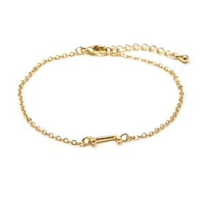 Luxenter Pulsera acabado oro amarillo 18k - Alphabet
