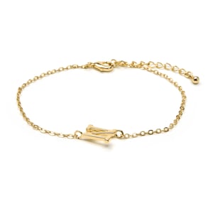 Luxenter Pulsera acabado oro amarillo 18k - Alphabet