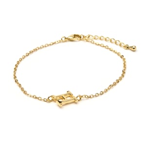 Luxenter Pulsera acabado oro amarillo 18k - Alphabet