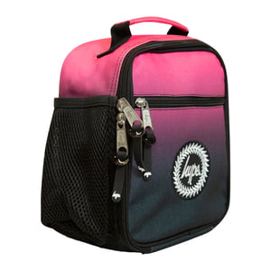 Bolsa de Almuerzo para Niños Desagradable Negra y Rosa | Caja de Almuerzo Escolar Térmica Insulada 4.5L