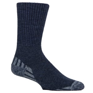 Calcetines de lana para caminar diabéticos para hombres | Calcetines de senderismo acolchados de ancho extra