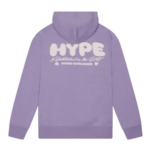 Sudadera con capucha para niñas en púrpura, sudadera casual suave con diseño gráfico en la parte posterior
