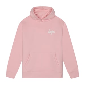 Sudadera con capucha para niñas, casual, rosa, suave, con diseño gráfico en la parte posterior.