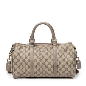 Gucci Small Joy Boston  en  beige Lienzo recubierto