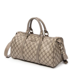Gucci Small Joy Boston  en  beige Lienzo recubierto