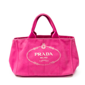 Prada Medium Canapa Tote  en  rosa Lienzo