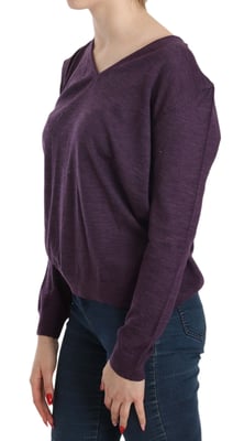 TOP DE PULLOVER LARGO DE MANGA LARGA EN VIOLETA BYBLOS