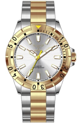 Invicta Specialty 69036 Reloj de Hombre - Movimiento de Cuarzo - Metal con Esfera Plateada - 42 mm