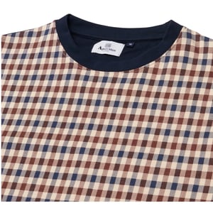 Sudadera Aquascutum Active Club Check Crewneck Azul Marino