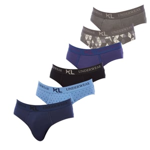 Paquete de 6 Calzoncillos de Algodón para Hombre KLSP6
