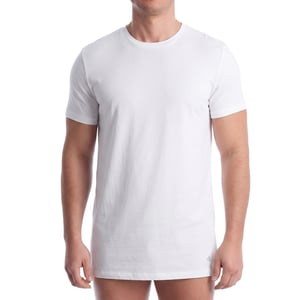 Paquete de 3 Camisetas Interiores para Hombre Ajustadas de Mezcla de Algodón elástico NB4185