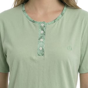 Pijamas de algodón de verano para mujer, manga corta KL40000