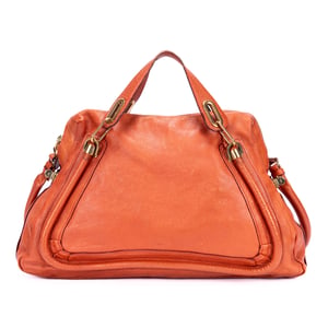 Chloé Medium Paraty Medium en  naranja Cuero de ternero