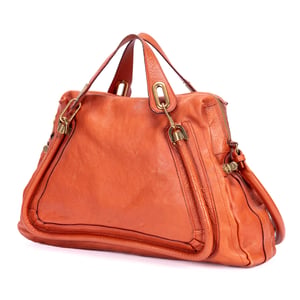 Chloé Medium Paraty Medium en  naranja Cuero de ternero