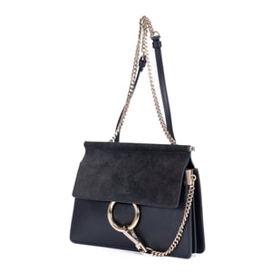 Chloé Faye Mini en  Marina Cuero de becerro