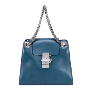 Chloé Annie Chain  en  azul Cuero de ternero