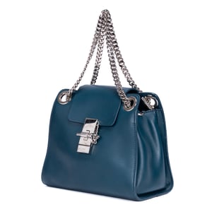 Chloé Annie Chain  en  azul Cuero de ternero