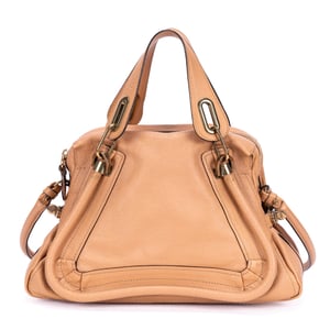 Chloé Medium Paraty Medium en  beige Cuero de becerro