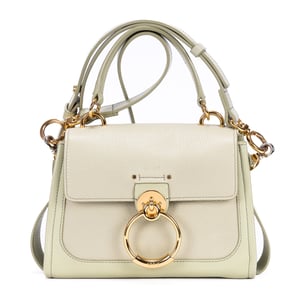 Chloé Tess Day Bag  en  verde claro Cuero de ternera