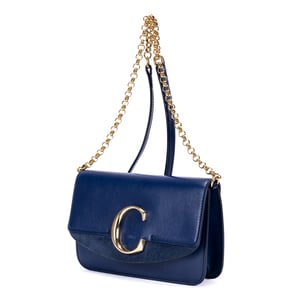 Chloé C Bag  en  azul Cuero de ternero
